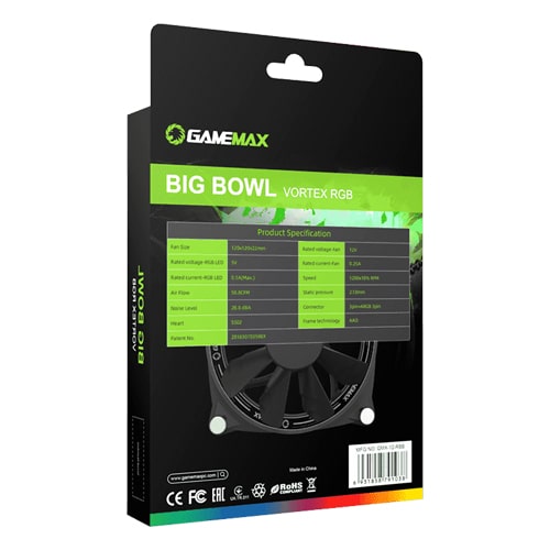 فن کیس گیم مکس مدل GAME MAX GMX-12-RBB