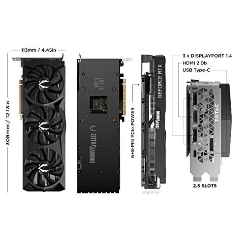 کارت گرافیک زوتک مدل ZOTAC ZT-T20710B-10P GeForce RTX 2070 SUPER AMP Extreme 8GB