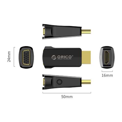 تبدیل HDMI به VGA با خروجی صدا ORICO XD-HLFV