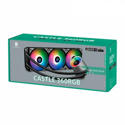خنک کننده آبی دیپ کول DeepCool CASTLE 360RGB V2 (LGA 1700)