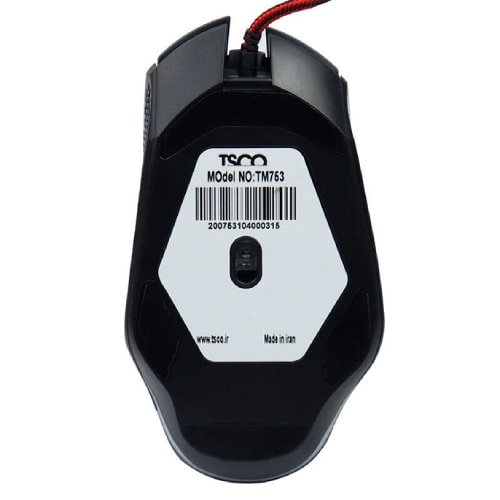 ماوس با سیم گیمینگ تسکو مدل TSCO TM 753GA
