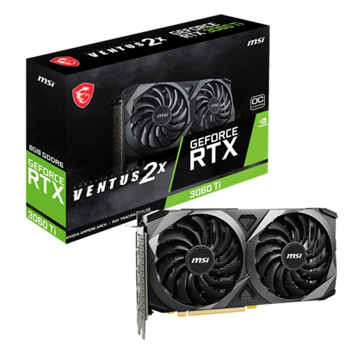 کارت گرافیک ام اس آی مدل MSI GeForce RTX 3060 Ti VENTUS 2X 8G OCV1 LHR