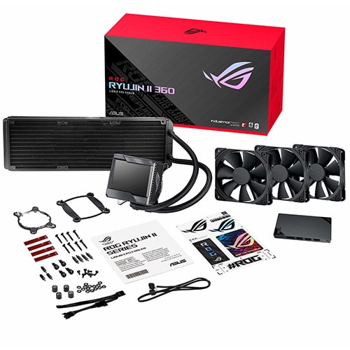 خنک کننده آبی ایسوس ASUS ROG RYUJIN II 360 ARGB NOCTOUA (LGA1700)