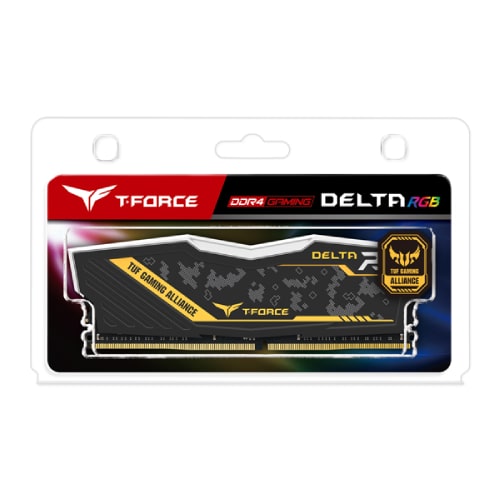 رم کامپیوتر تک کاناله TEAMGROUP DELTA TUF RGB DDR4 3200MHz ظرفیت 16GB