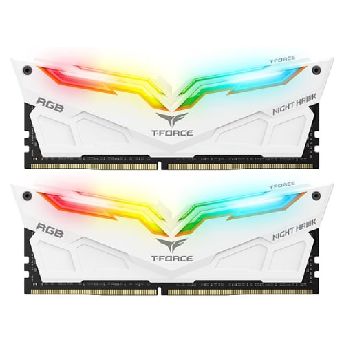 رم کامپیوتر دو کاناله TEAMGROUP NIGHT HAWK RGB DDR4 3200MHz ظرفیت 16GB (2x8GB)