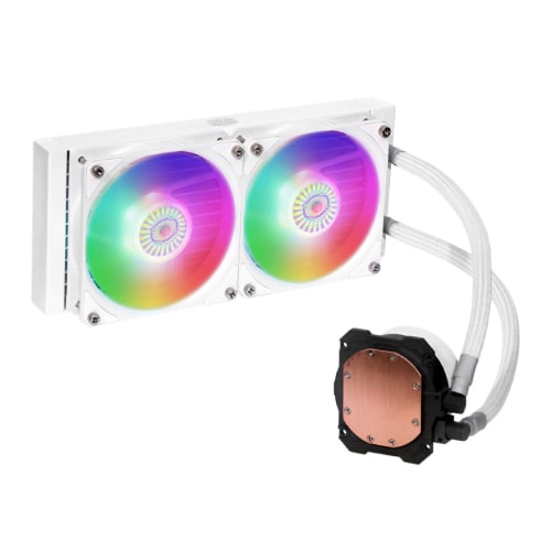 خنک کننده آبی کولر مستر Cooler Master MASTERLIQUID ML240L ARGB WHITE EDITION V2