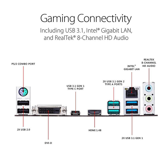 ASUS TUF Z370-PLUS GAMING Motherboard