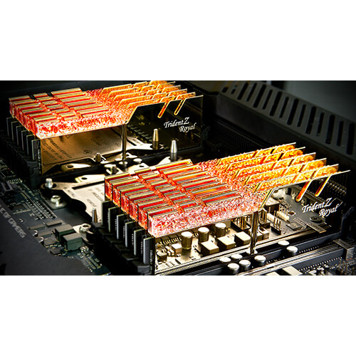 رم کامپیوتر G.SKILL Trident Z Royal GOLD 32GB (16GBx2) DDR4 4000MHz
