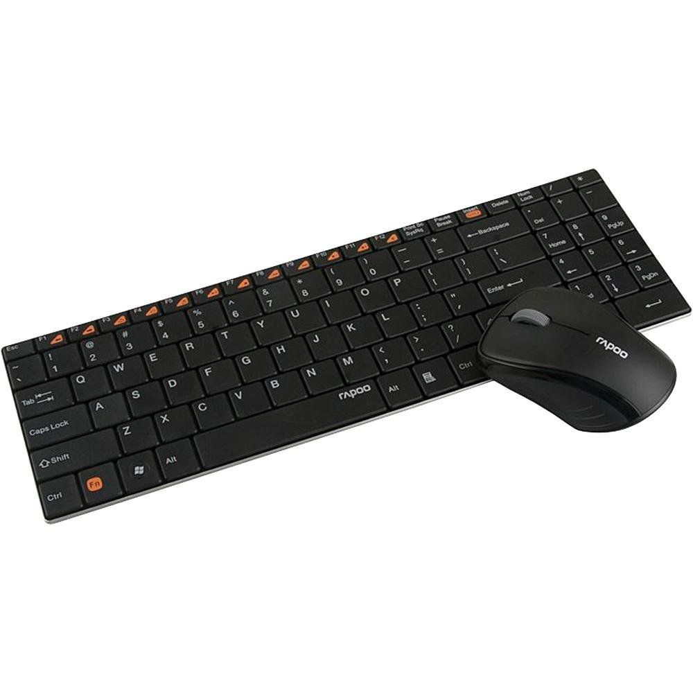 Rapoo 9060 Wireless Keyboard And Mouse With Persian Letters