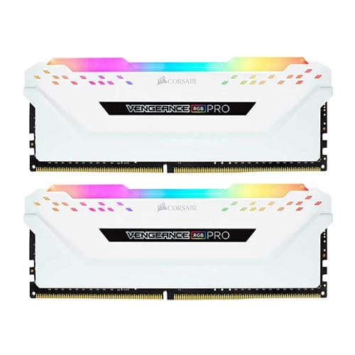 رم کامپیوتر Corsair VENGEANCE RGB PRO 16GB (8x2) 3200MHz CL16 White