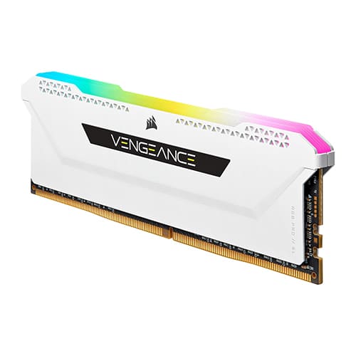 رم کامپیوتر Corsair VENGEANCE RGB PRO 16GB (8x2) 3200MHz CL16 White