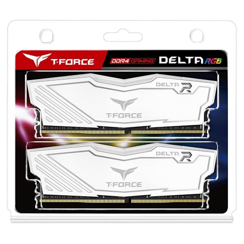 رم کامپیوتر دو کاناله TEAMGROUP DELTA RGB DDR4 3200MHz ظرفیت 32GB (2x16GB)