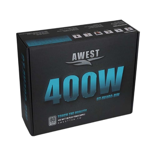 منبع تغذیه کامپیوتر اوست مدل Awest GT-AV400-BW 400W