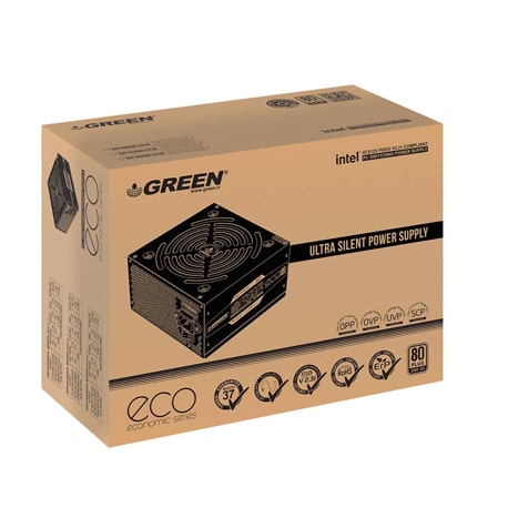 منبع تغذیه کامپیوتر گرین مدل Green GP300A-ECO