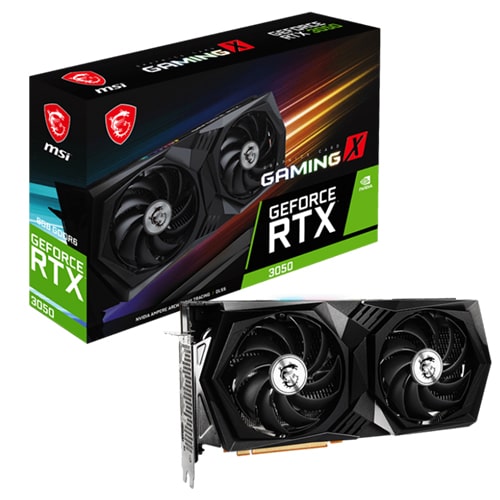 کارت گرافیک ام اس آی مدل MSI GeForce RTX 3050 GAMING X 8G