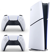 کنسول بازی سونی مدل PLAYSTATION 5 Slim نسخه دیجیتالی ظرفیت 825 گیگابایت ریجن اروپا 2116 به همرا یک دسته اضافی