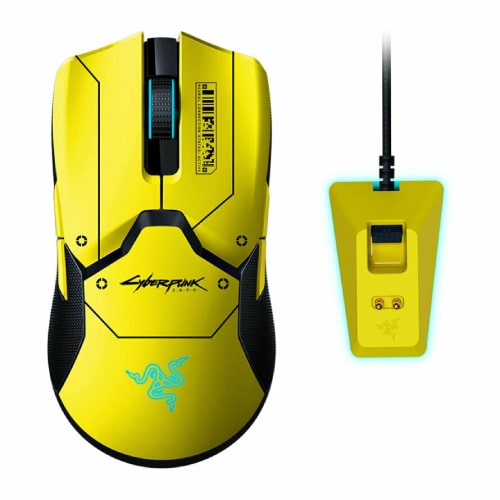 ماوس گیمینگ ریزر مدل Viper Ultimate Cyberpunk 2077 Edition به همراه پایه شارژر