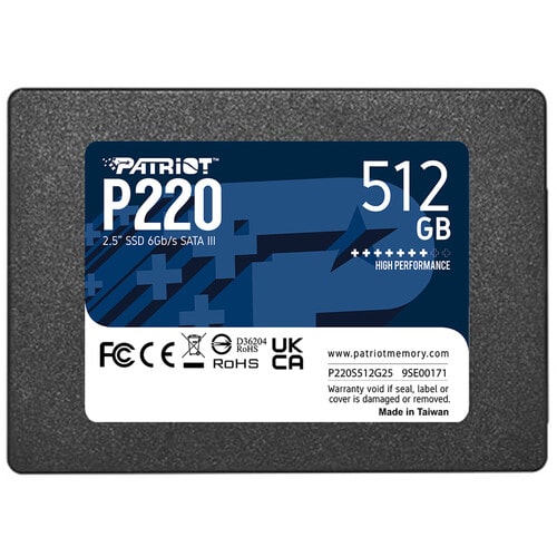 هارد اس اس دی پاتریوت مدل PATRIOT P220 SATA III 2.5inch 512GB