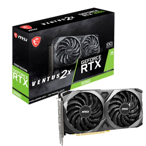 کارت گرافیک ام اس آی مدل MSI GeForce RTX 3060 VENTUS 2X 12G OC