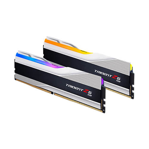 رم کامپیوتر G.SKILL Trident Z5 RGB SILVER 32GB 16GBx2 6000MHz CL36 DDR5