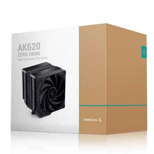 خنک کننده پردازنده بادی دیپ کول مدل DEEPCOOL AK620 ZERO DARK (LGA1700)