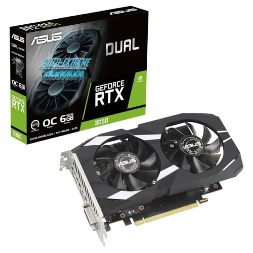 کارت گرافیک ایسوس مدل ASUS Dual GeForce RTX 3050 OC Edition 6GB GDDR6 (جعبه باز)