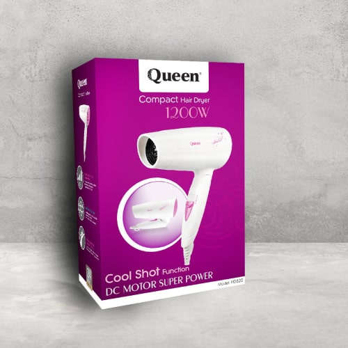 سشوار مسافرتی کویین 1200 وات مدل Queen HD320