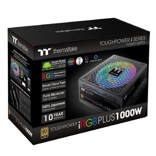 منبع تغذیه کامپیوتر ترمالتیک مدل Thermaltake Toughpower iRGB Plus 1000W GOLD