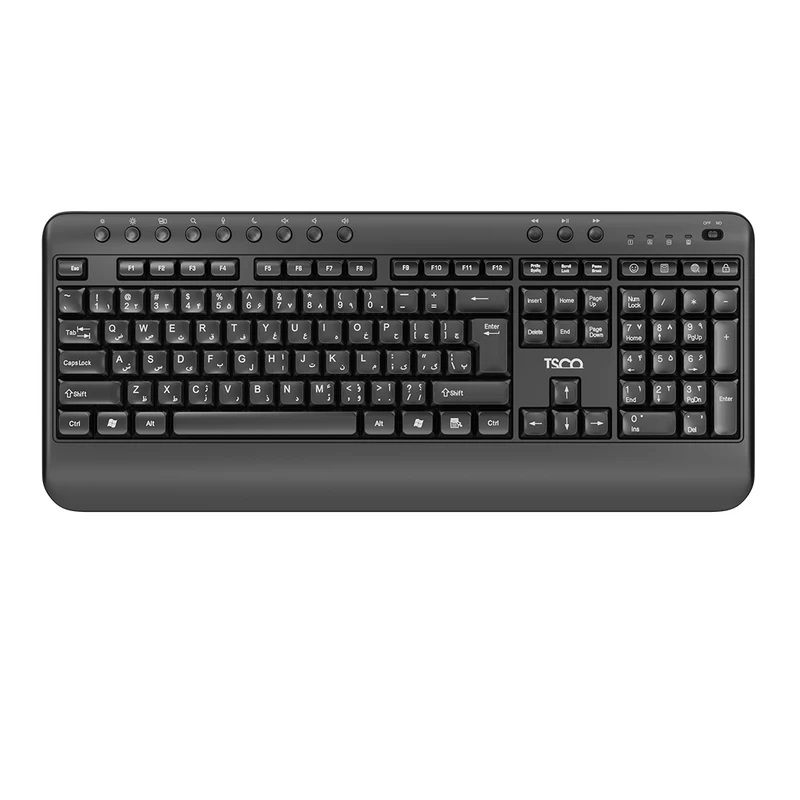 ماوس و کیبورد بی سیم تسکو مدل TSCO TKM 7029W