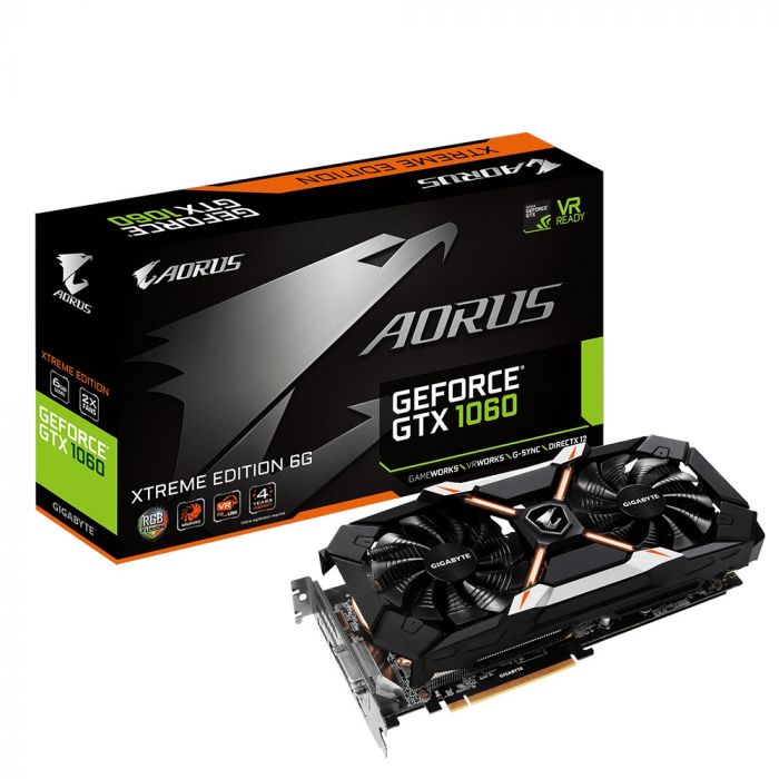 GIGABYTE AORUS GTX 1060 XTREME EDITION 6GB GDDR5 Rev2